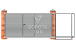 Откатные ворота под ключ 5,5 м 5500×3000 ЗМК-8009