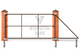Откатные ворота 3000×2000 ЗМК-7661