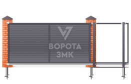 Откатные ворота Люкс Дорхан 2100×3000 ЗМК-9730