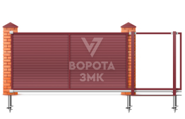 Откатные консольные ворота 3600×2200 ЗМК-7145