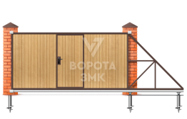 Ворота 2000×3000 с электроприводом и установкой ЗМК-7239