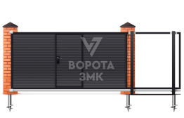 Ворота откатные 2200×3200 Nice ЗМК-6989