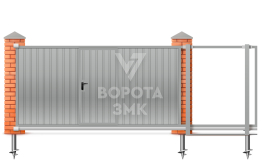 Откатные ворота 4000×2000 ЗМК-7821