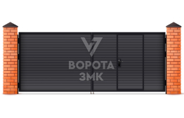 Распашные ворота ангарные 3000×2750 ЗМК-5159